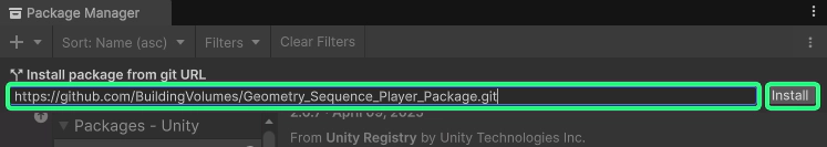 Installing a package