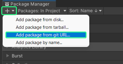 Add package with git