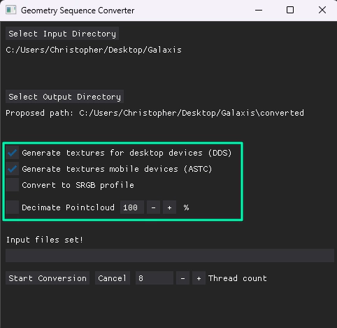Converter Select Input