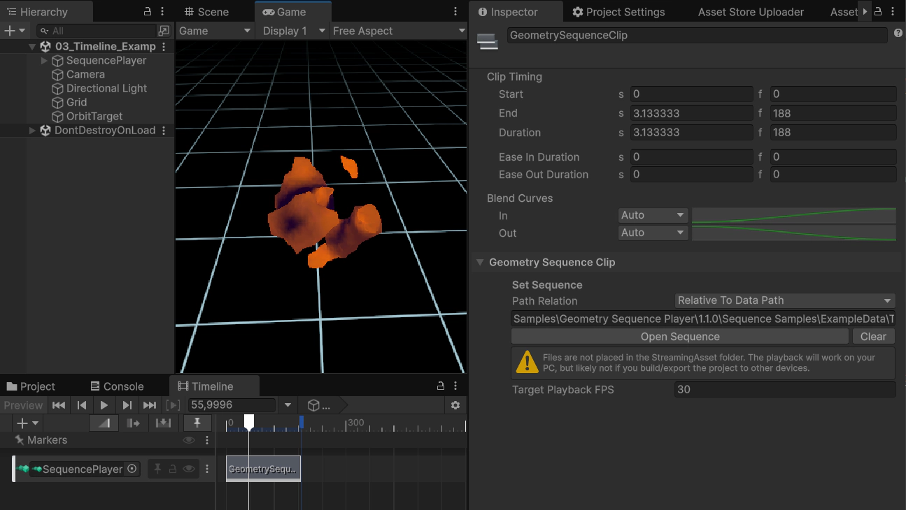 Timeline Playback in Editor